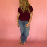 Berry Nice Top in Burgundy