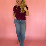 Berry Nice Top in Burgundy