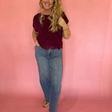 Berry Nice Top in Burgundy