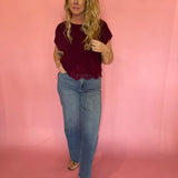 Berry Nice Top in Burgundy