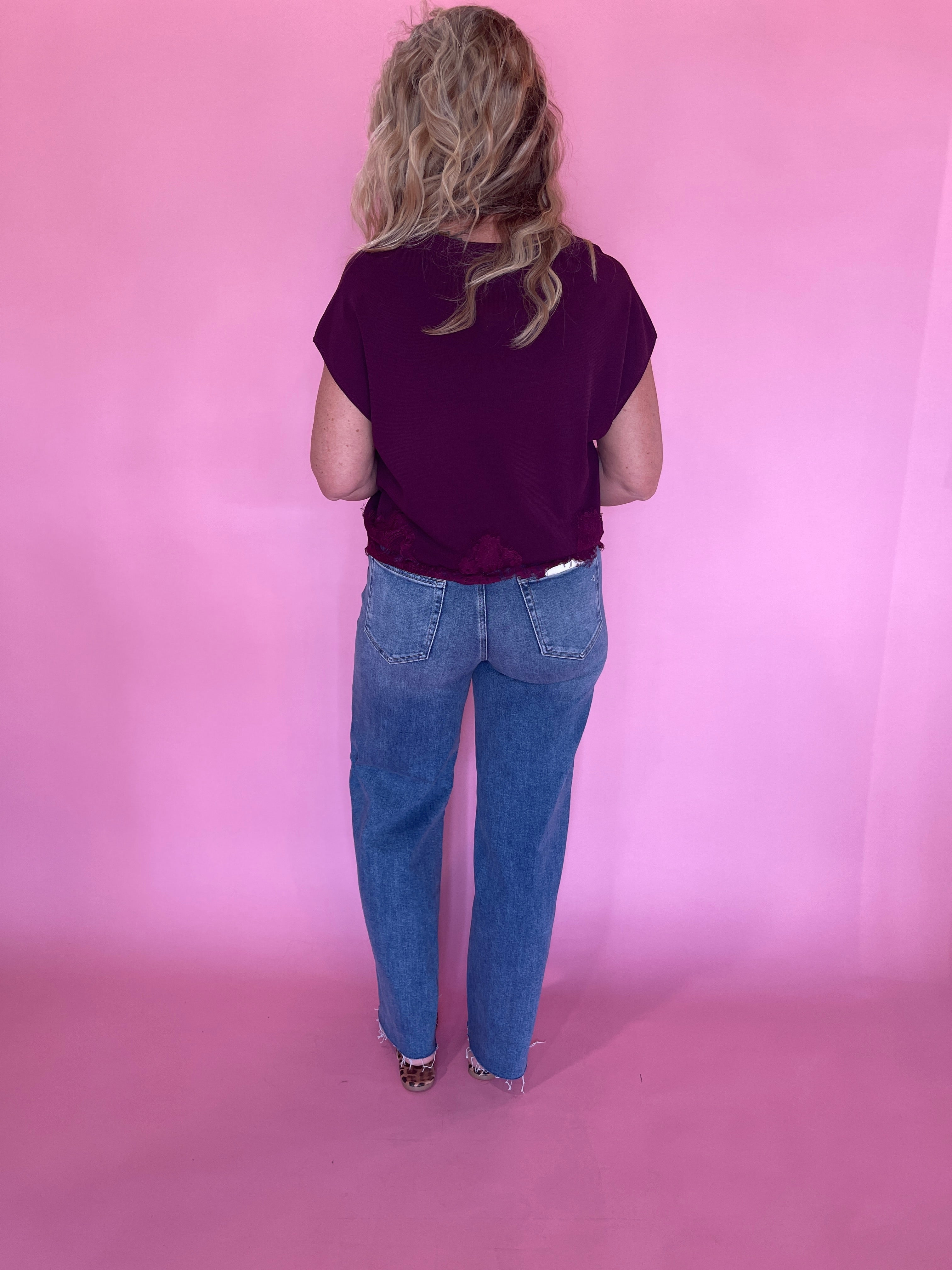 Berry Nice Top in Burgundy