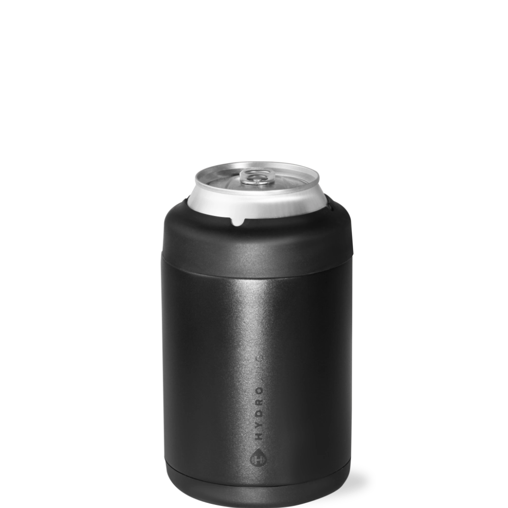 Black HydroJug 12 oz Standard Can Cooler