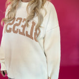Blessed Cream Oversized Knit Sweater