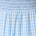 Blue Skies Gingham Tiered Mini Dress - Shabby 2 Chic Boutiques