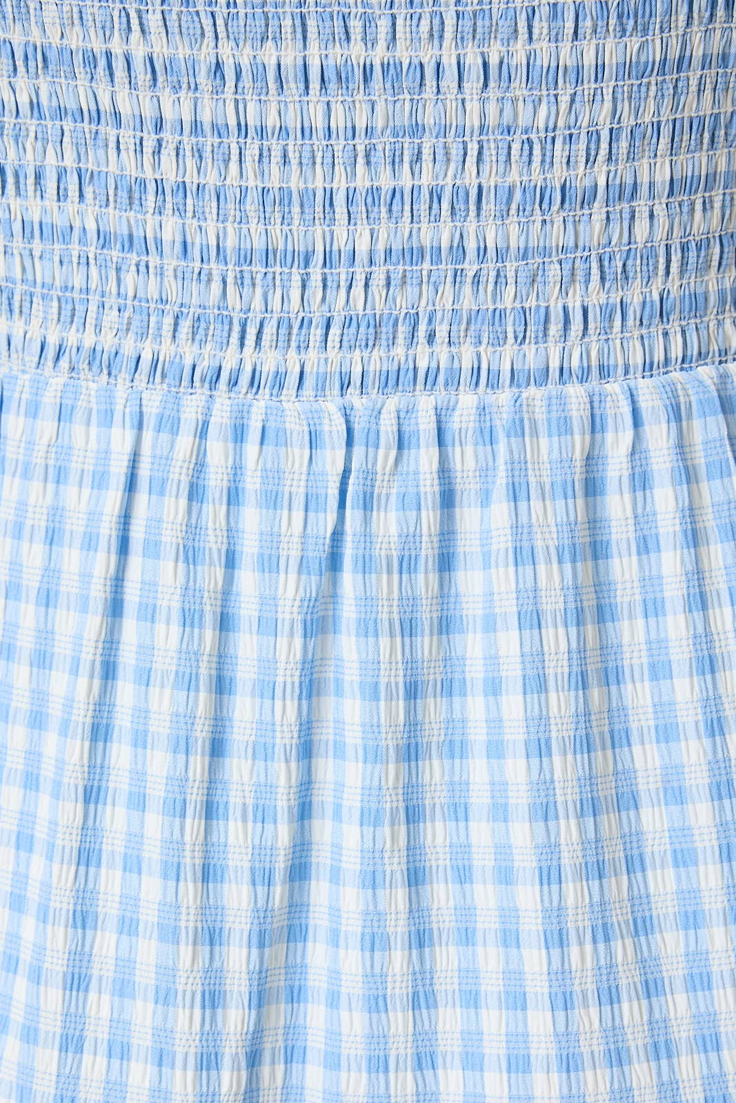 Blue Skies Gingham Tiered Mini Dress - Shabby 2 Chic Boutiques