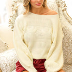 Cozy Chic Cable Knit Sweater in Pink