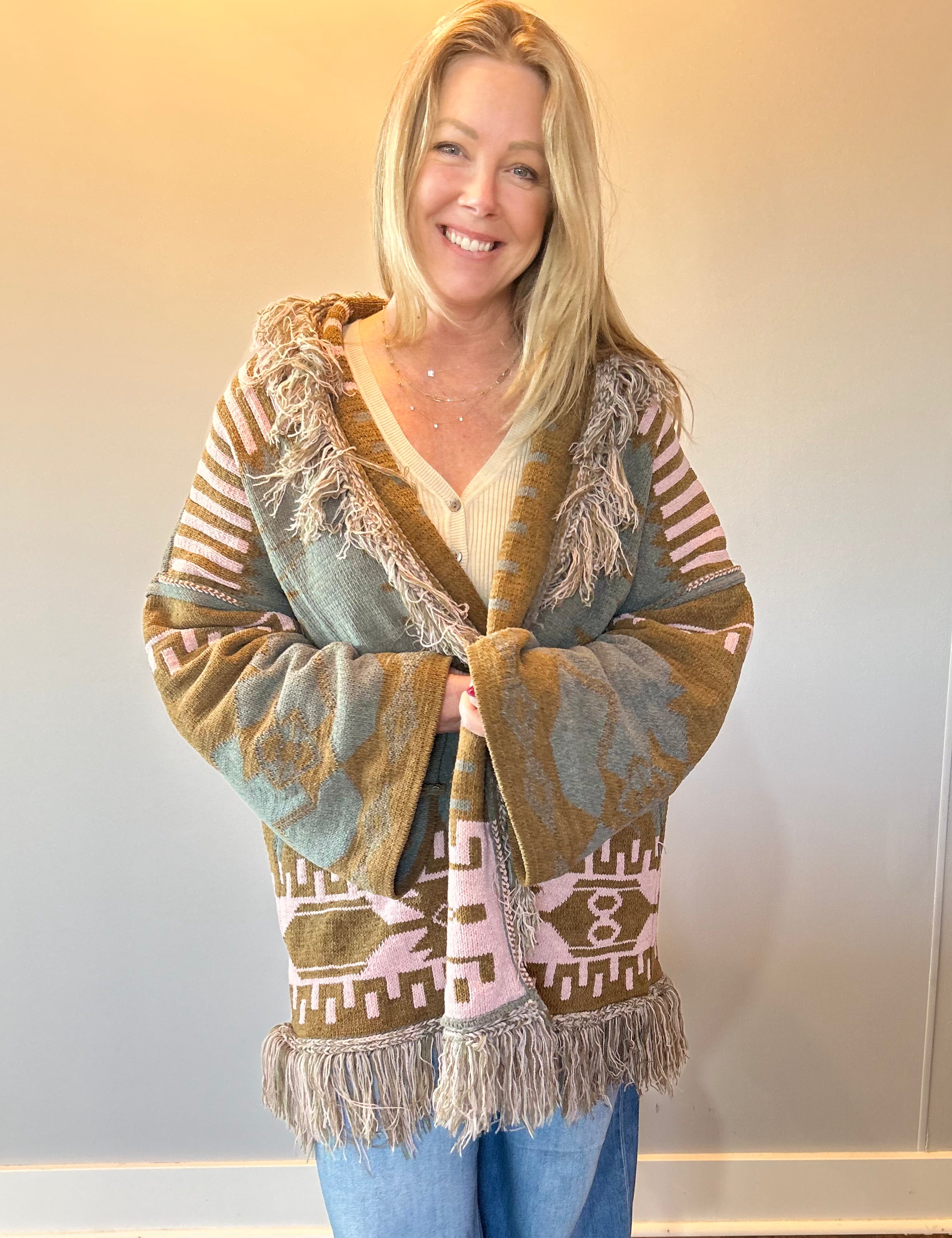 Boho Fringe Cardigan