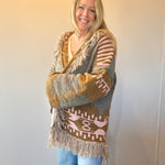 Boho Fringe Cardigan