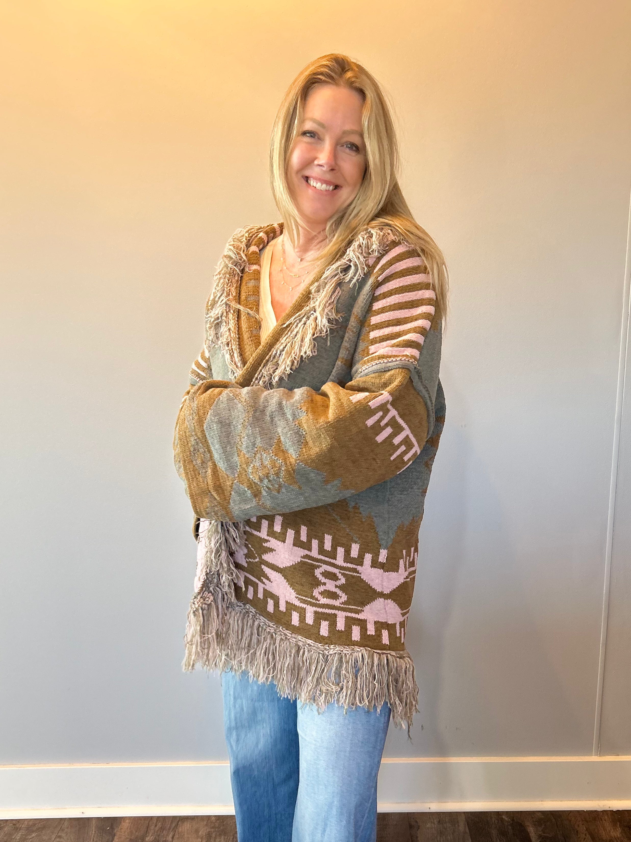 Boho Fringe Cardigan