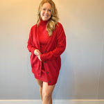 Bold Move Cardigan in Red