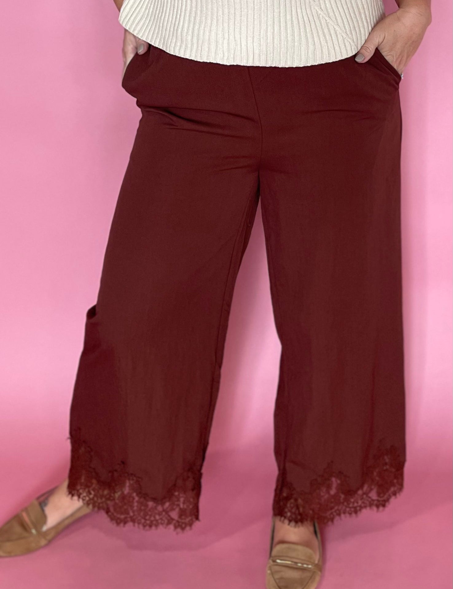 Breezy Days Wide-Leg Pants in Cinnamon