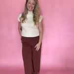 Breezy Days Wide-Leg Pants in Cinnamon