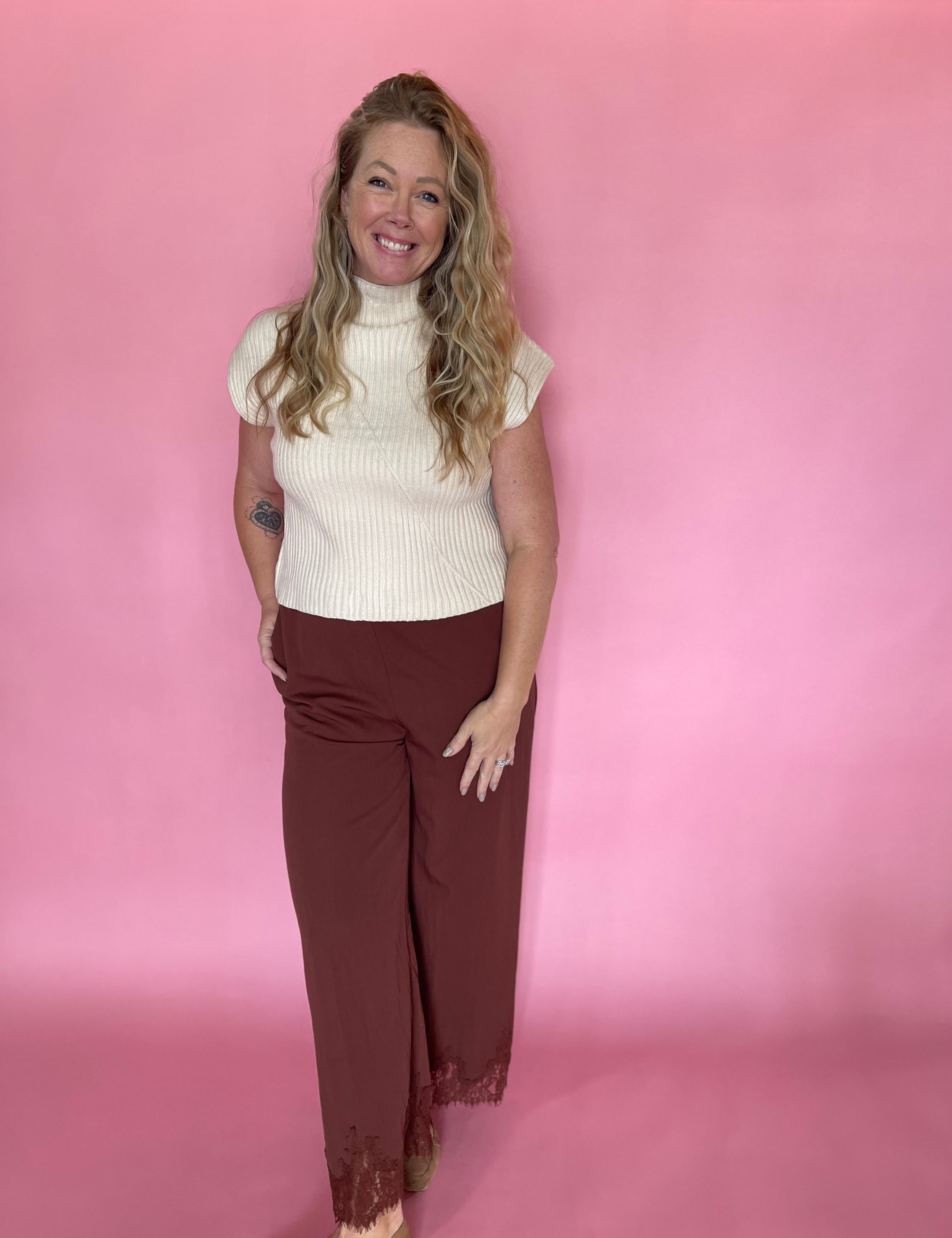 Breezy Days Wide-Leg Pants in Cinnamon
