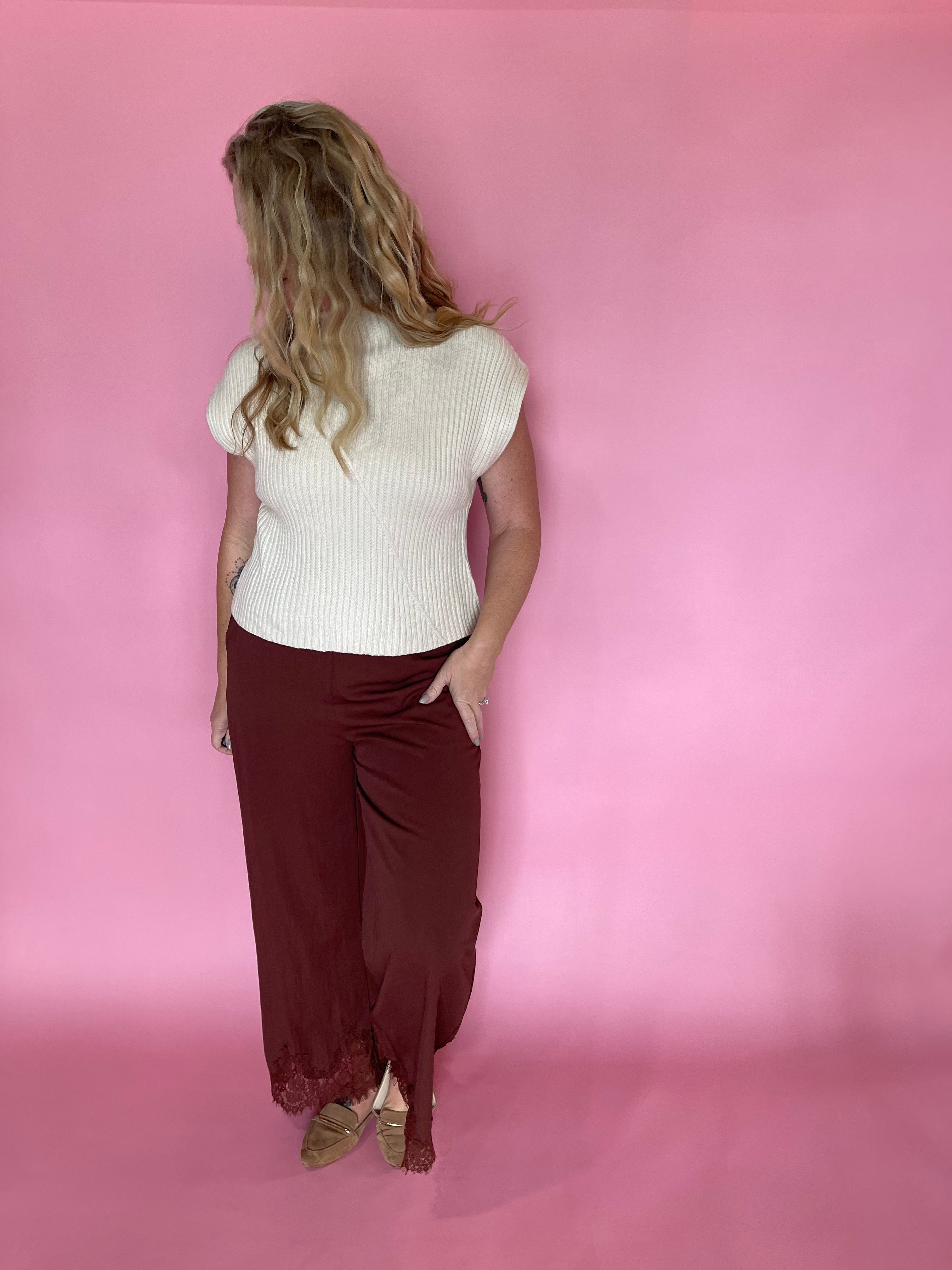 Breezy Days Wide-Leg Pants in Cinnamon