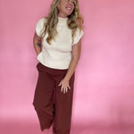 Breezy Days Wide-Leg Pants in Cinnamon