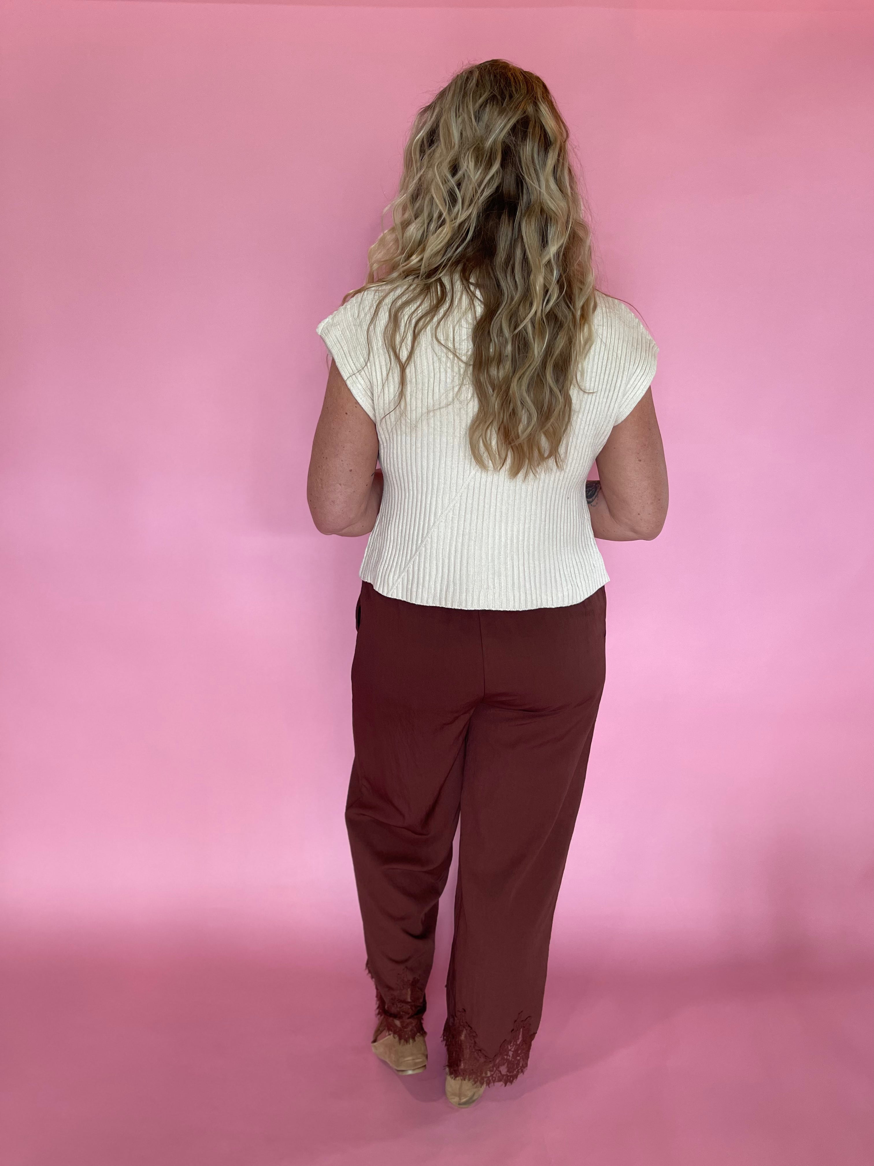 Breezy Days Wide-Leg Pants in Cinnamon