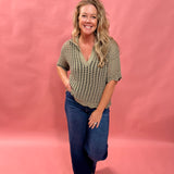 Breezy Texture Knit Sweater