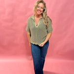 Breezy Texture Knit Sweater