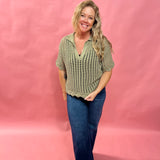 Breezy Texture Knit Sweater