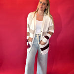 Button Bliss Striped Cardigan