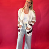 Button Bliss Striped Cardigan