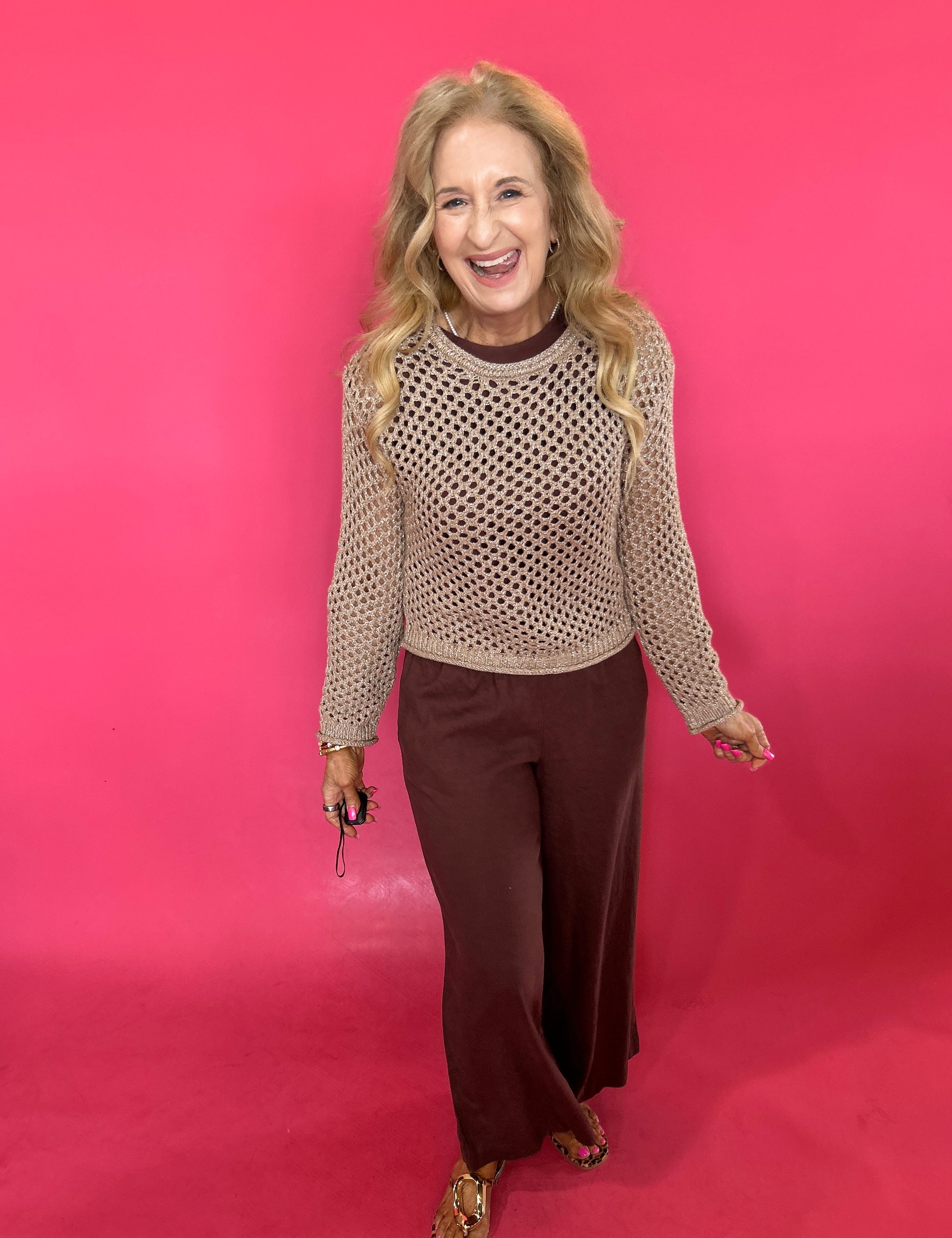 Cala Shimmer Crochet Sweater (ZSupply) - Shabby 2 Chic Boutiques