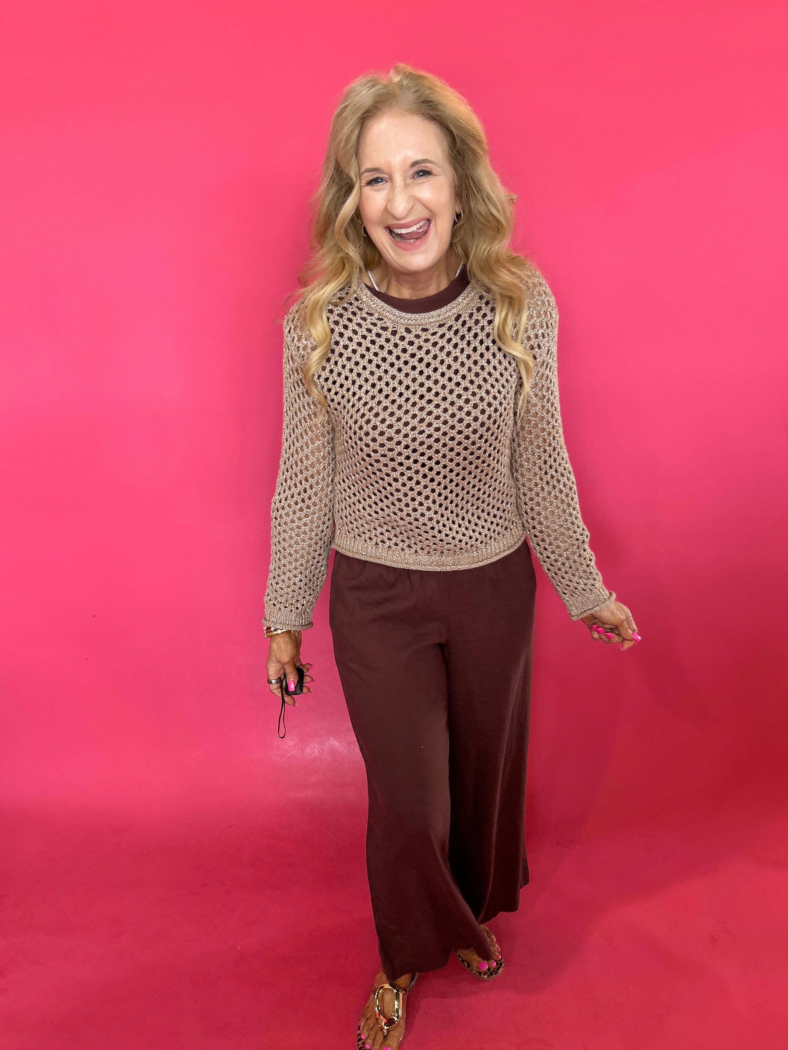 Cala Shimmer Crochet Sweater (ZSupply) - Shabby 2 Chic Boutiques