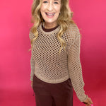 Cala Shimmer Crochet Sweater (ZSupply) - Shabby 2 Chic Boutiques