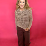 Cala Shimmer Crochet Sweater (ZSupply) - Shabby 2 Chic Boutiques