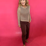 Cala Shimmer Crochet Sweater (ZSupply) - Shabby 2 Chic Boutiques