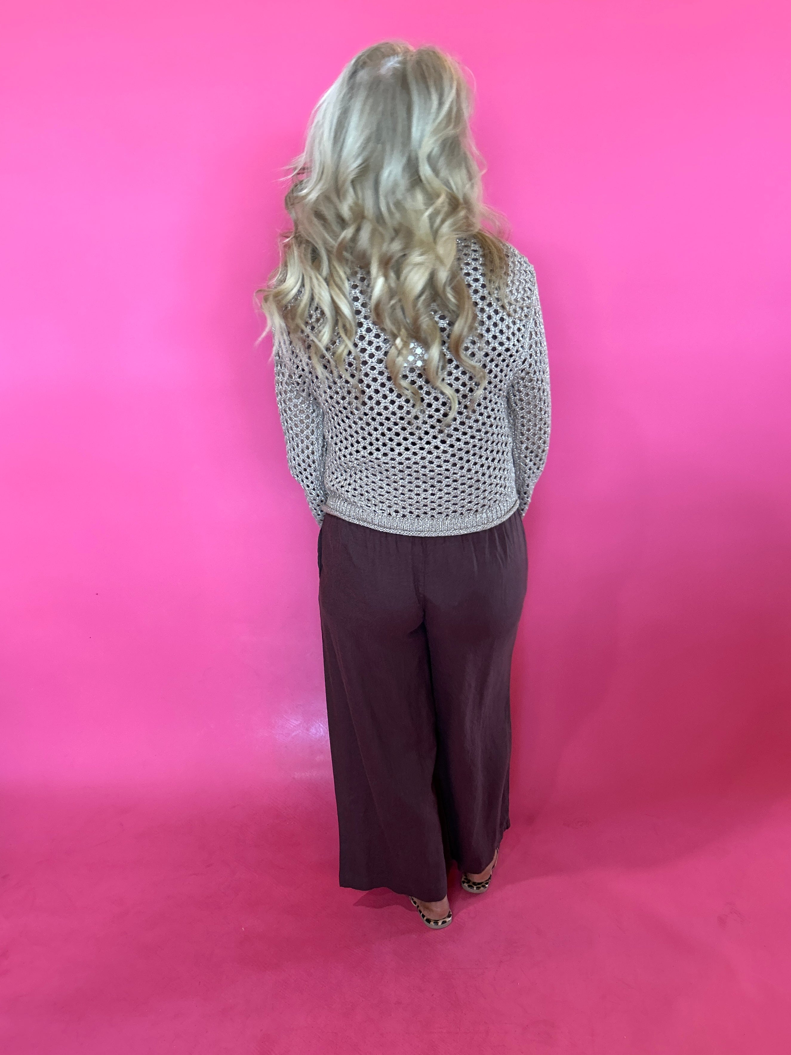 Cala Shimmer Crochet Sweater (ZSupply) - Shabby 2 Chic Boutiques