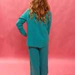 Cambria Gauze Top in Cabana Green
