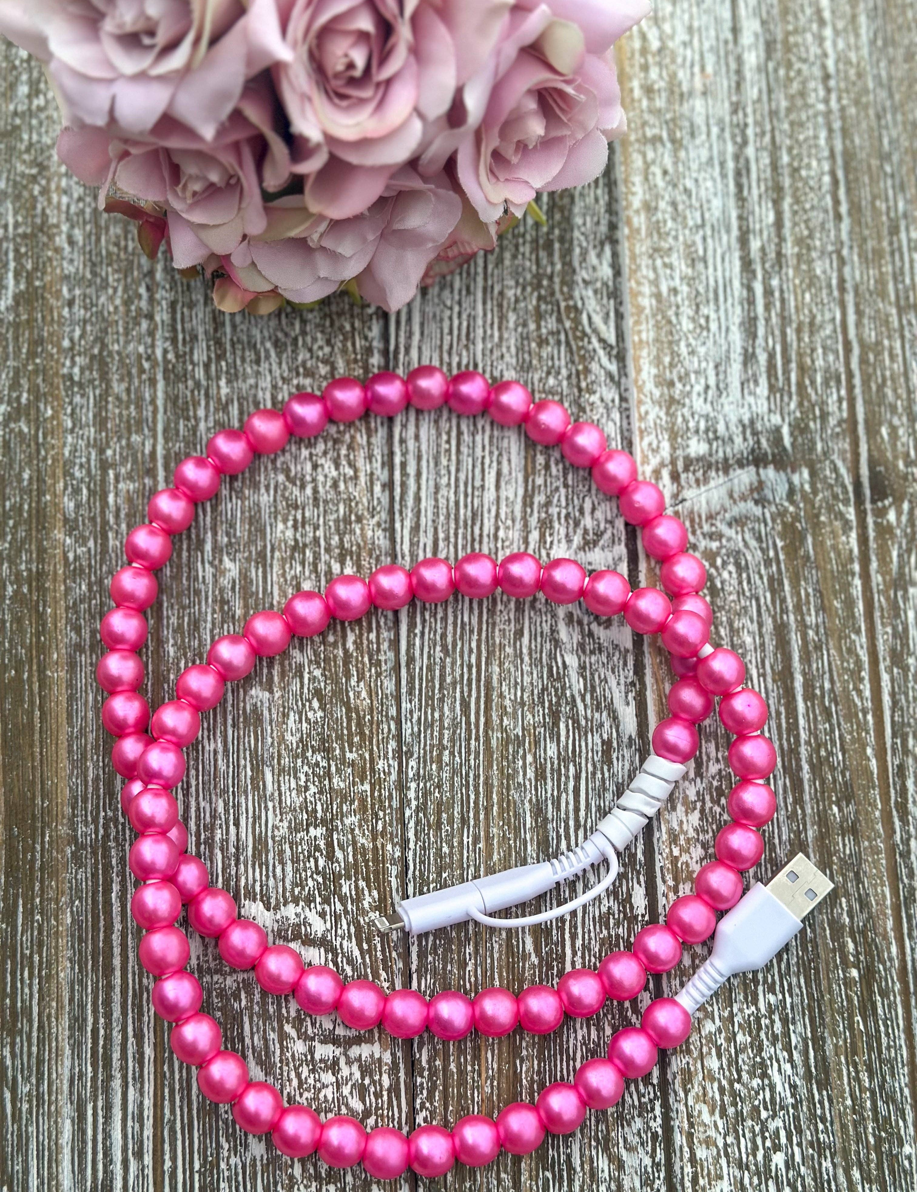 Candy "Pink Pearl" 2 In 1 Phone Charger