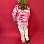 Candy Stripe Button-Up Cardigan in Pink - Shabby 2 Chic Boutiques