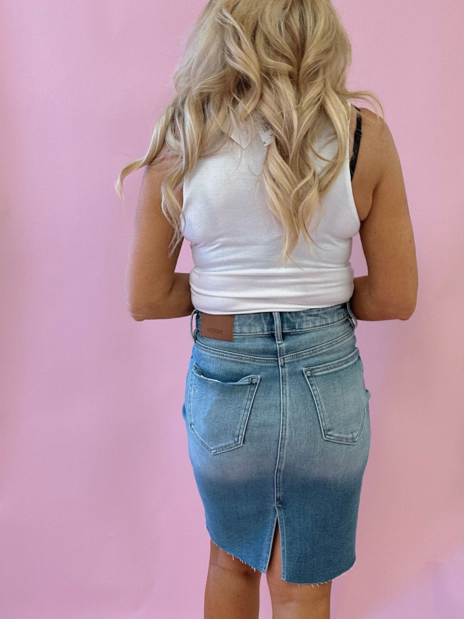 Charity Lace Up Tank in White