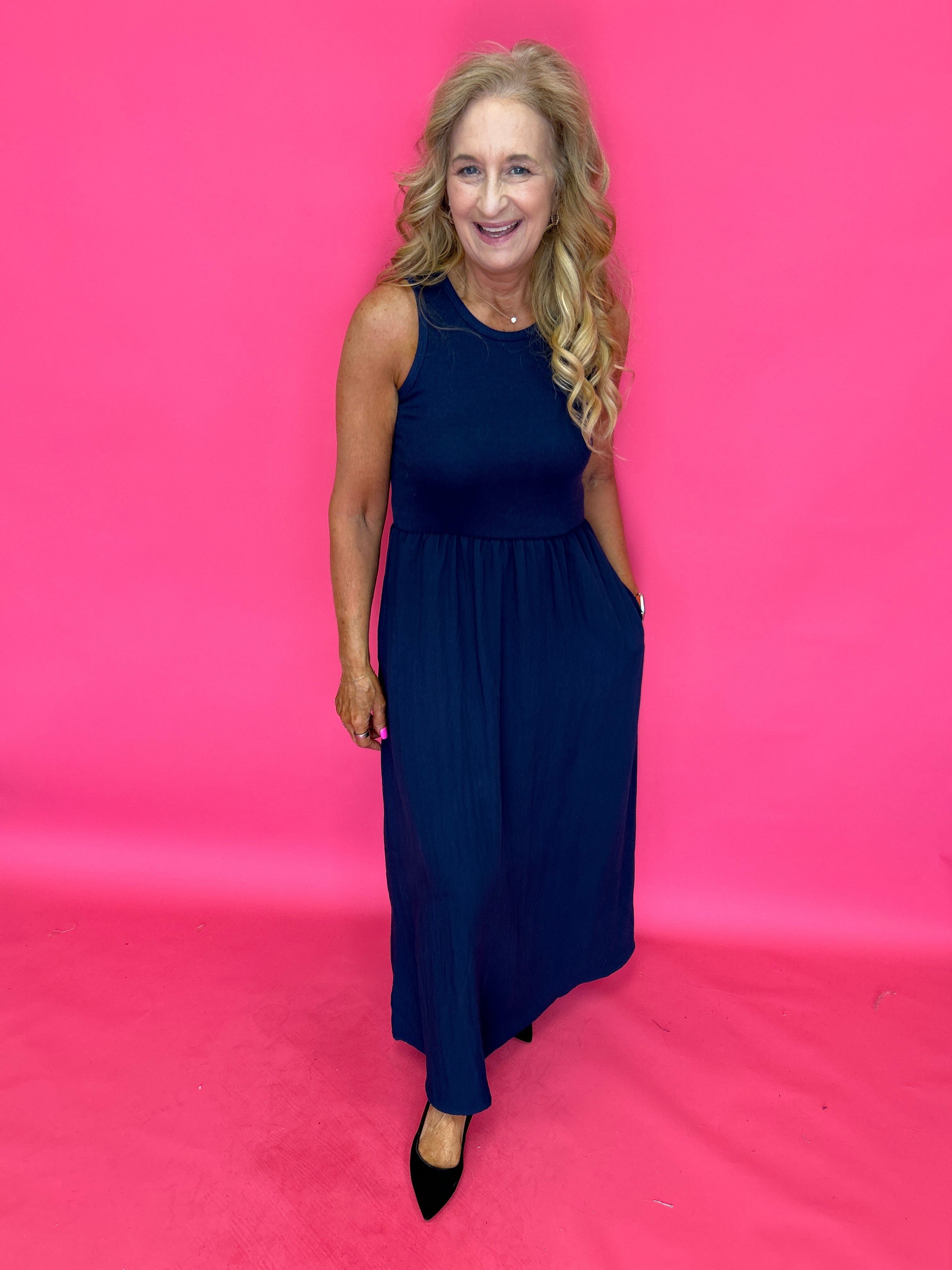 Charlotte Midi Dress in Eclipse (ZSupply) - Shabby 2 Chic Boutiques