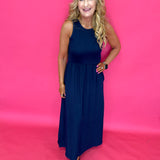 Charlotte Midi Dress in Eclipse (ZSupply) - Shabby 2 Chic Boutiques