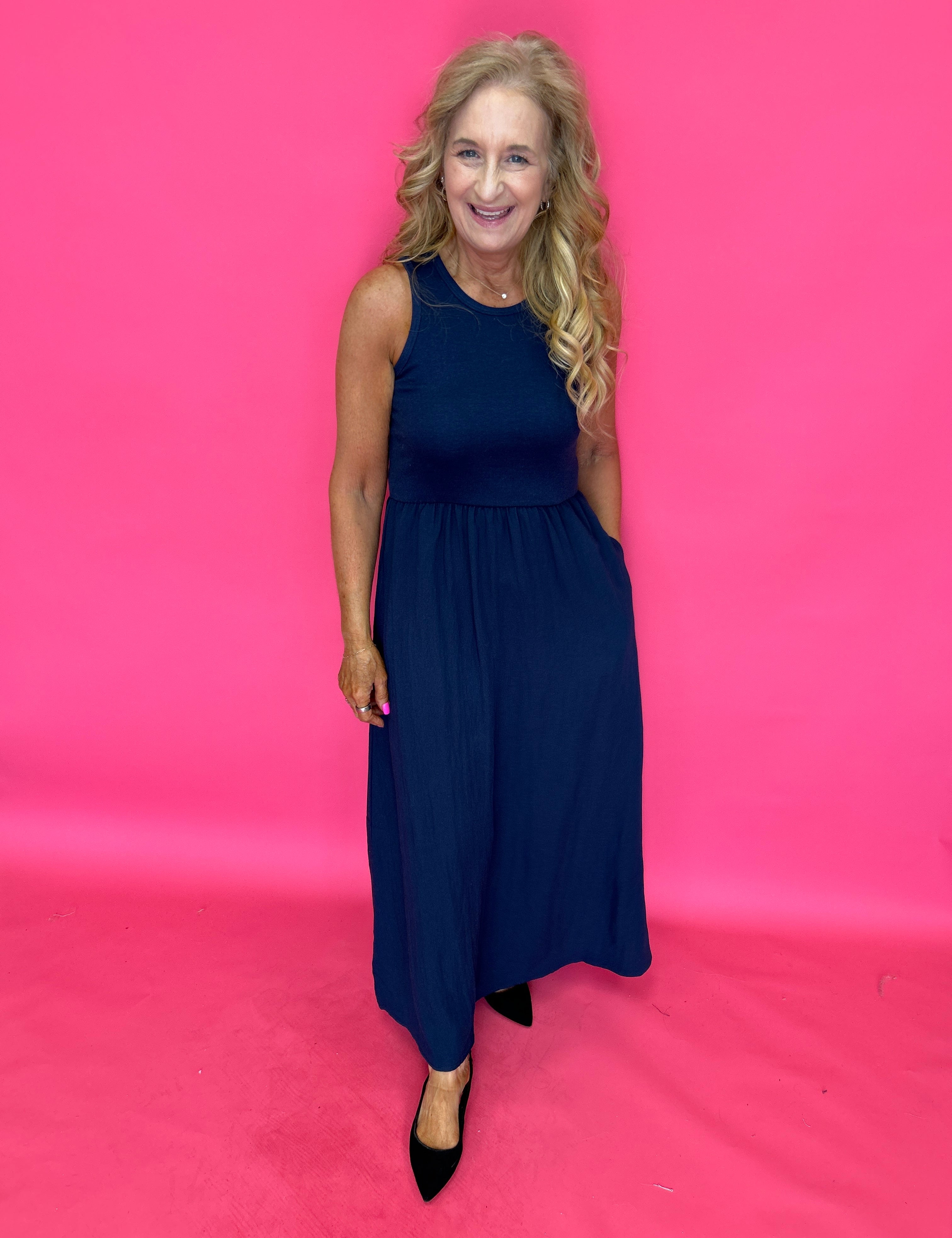 Charlotte Midi Dress in Eclipse (ZSupply) - Shabby 2 Chic Boutiques