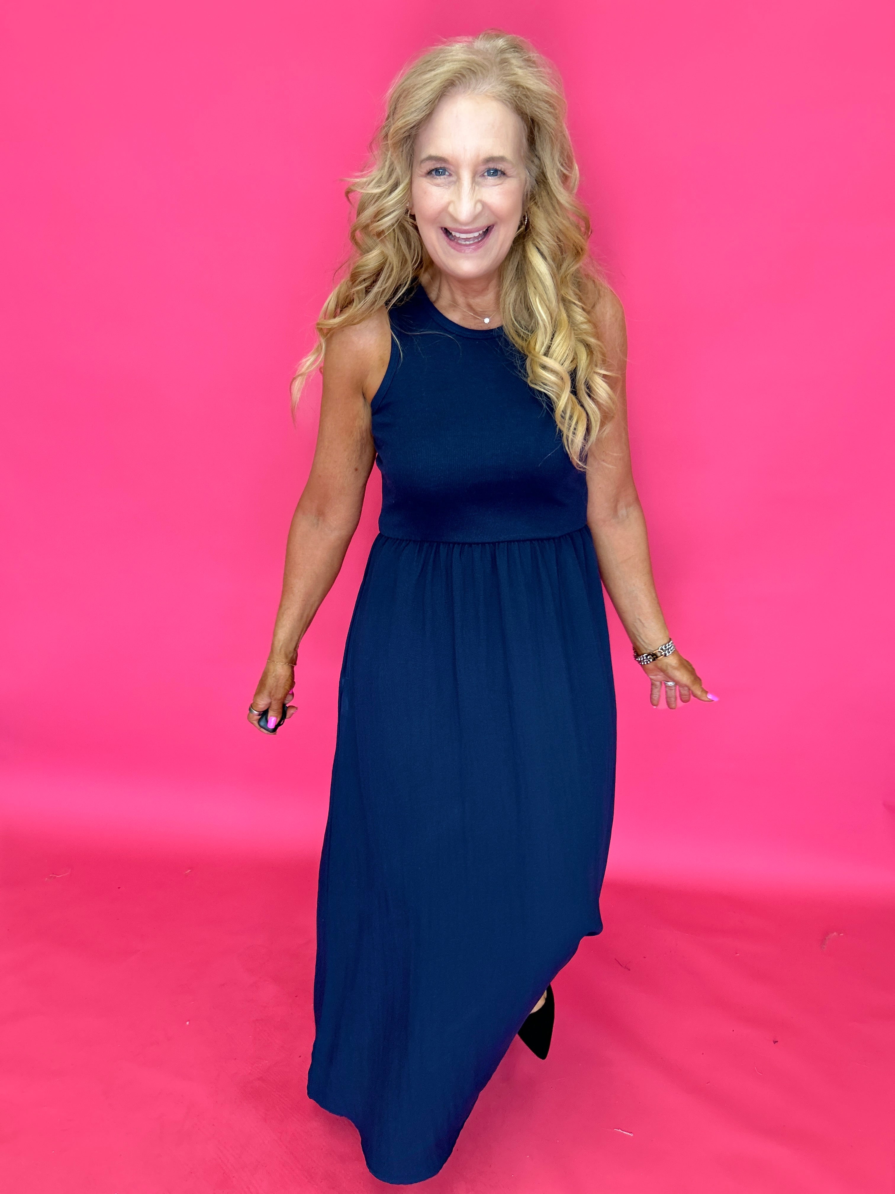 Charlotte Midi Dress in Eclipse (ZSupply) - Shabby 2 Chic Boutiques