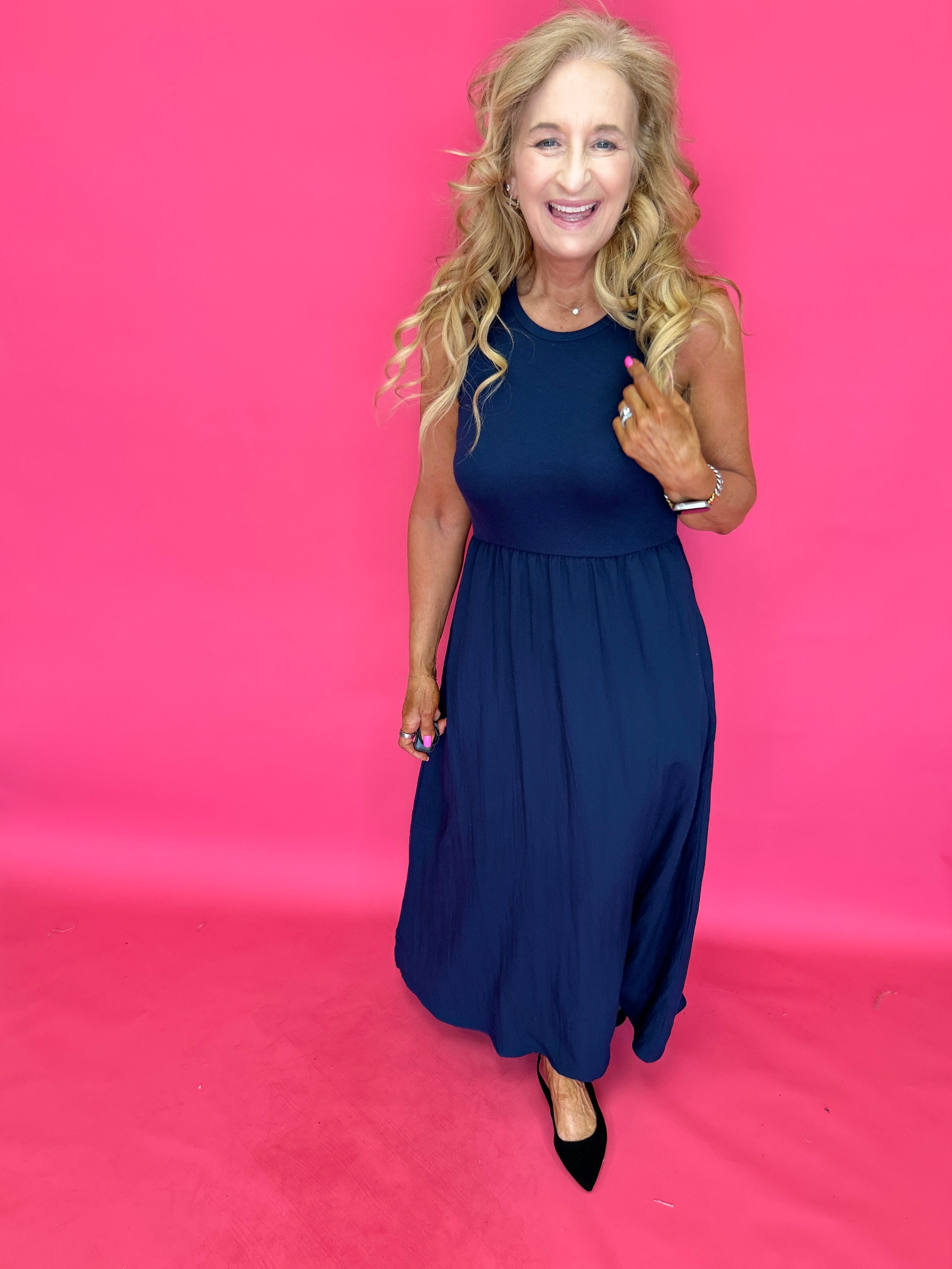 Charlotte Midi Dress in Eclipse (ZSupply) - Shabby 2 Chic Boutiques