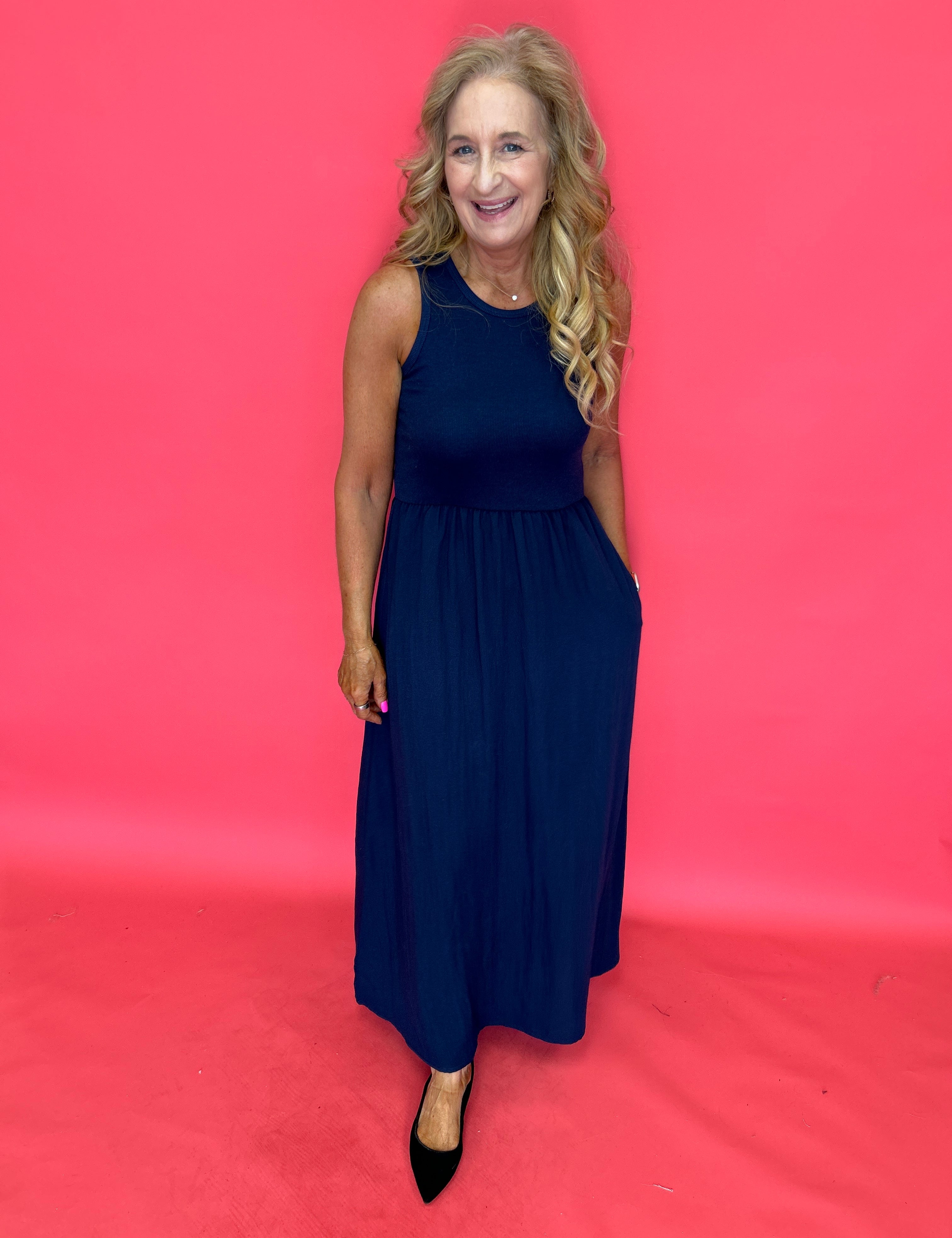 Charlotte Midi Dress in Eclipse (ZSupply) - Shabby 2 Chic Boutiques