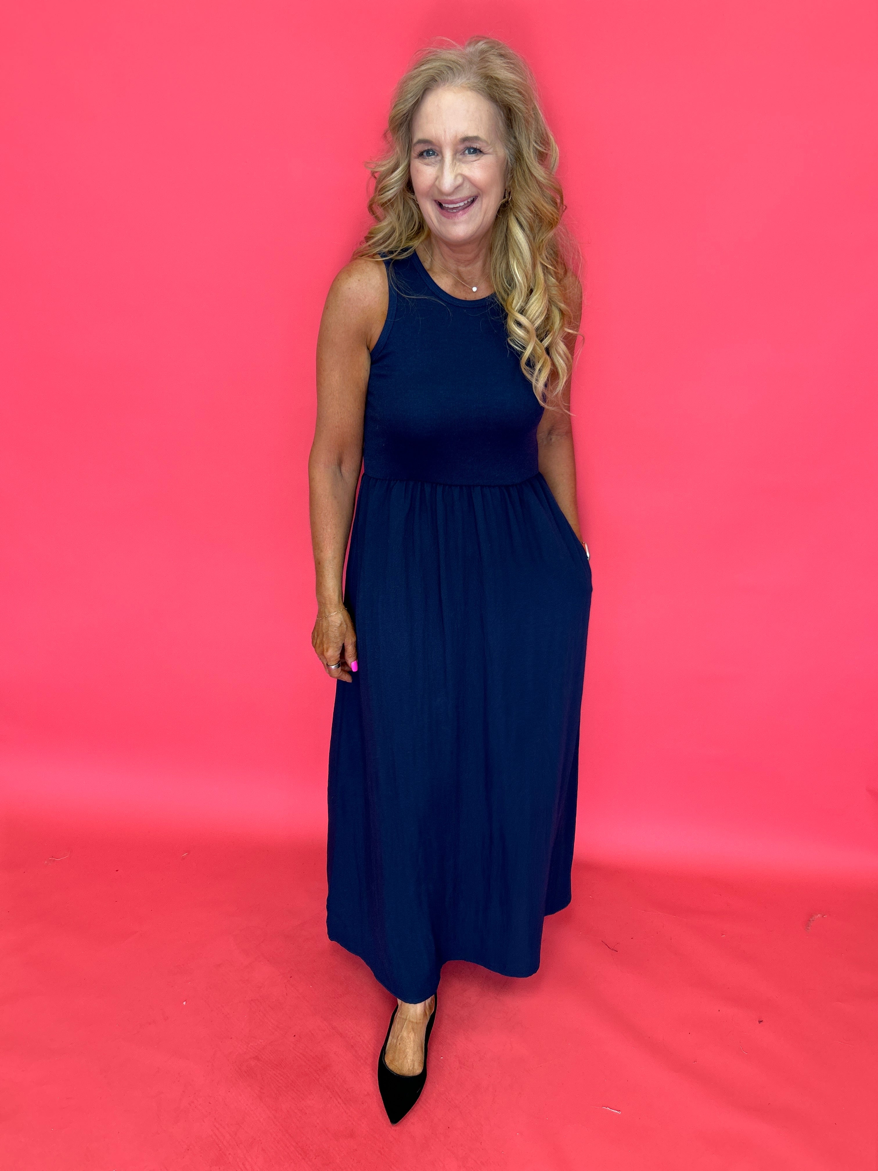 Charlotte Midi Dress in Eclipse (ZSupply) - Shabby 2 Chic Boutiques