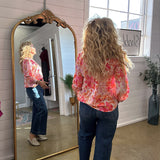 Chase The Feeling Floral Blouse