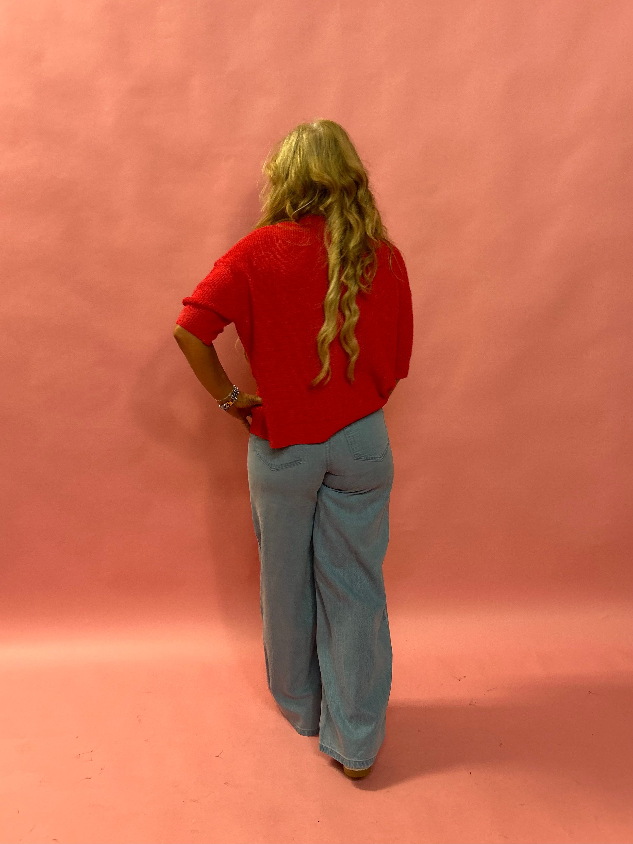 Cherie Cardigan in Red