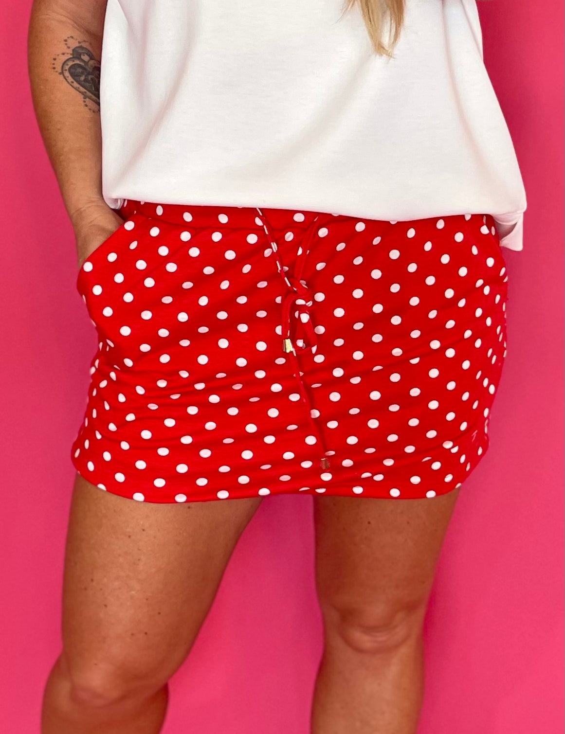 Cherry Bomb Polka Dot Skort
