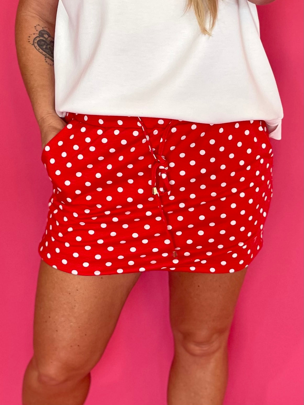 Cherry Bomb Polka Dot Skort