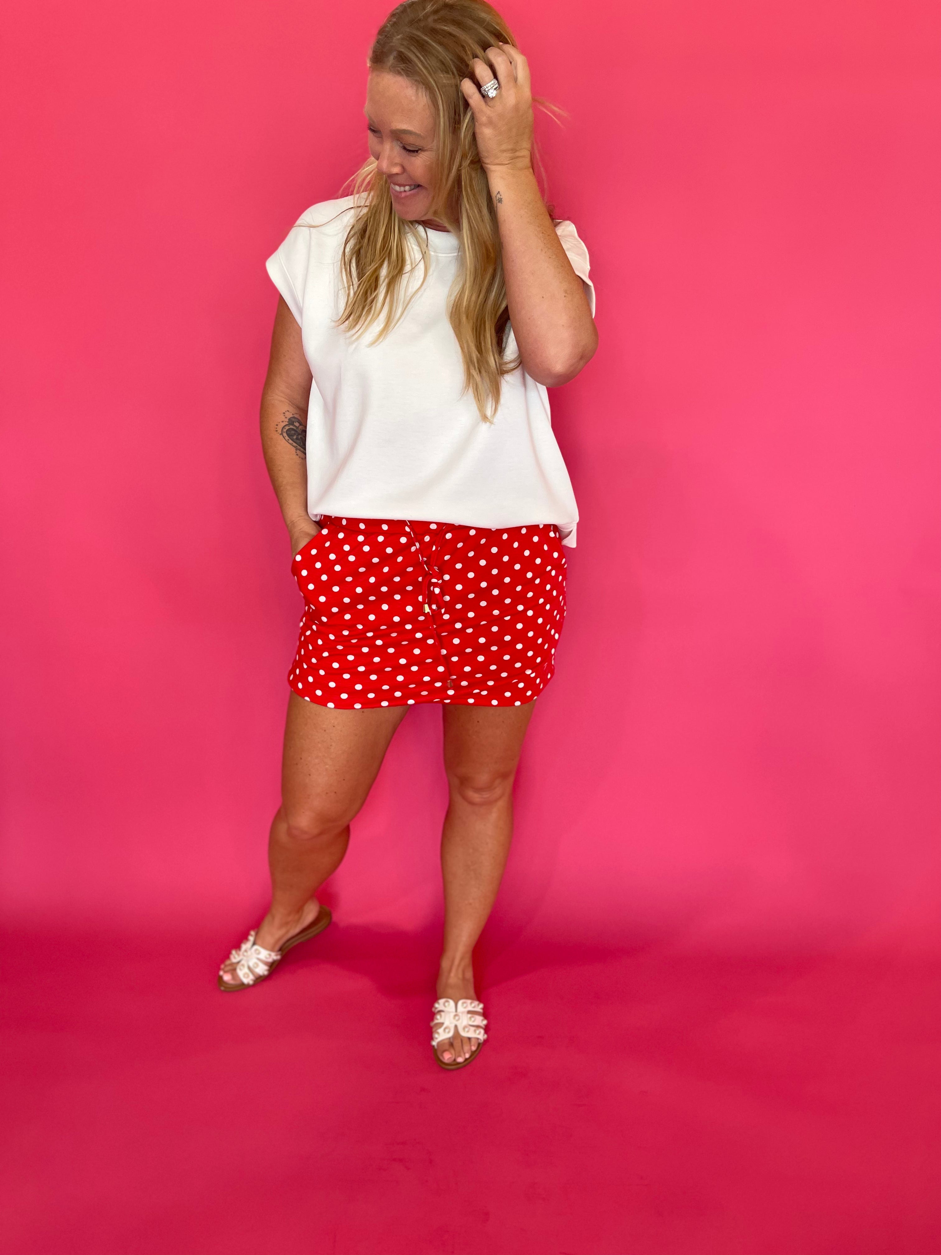 Cherry Bomb Polka Dot Skort