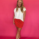 Cherry Bomb Polka Dot Skort