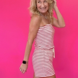 Cherry On Top Striped Romper