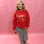 Chiefs Puff Sweatshirt in Red - Shabby 2 Chic Boutiques